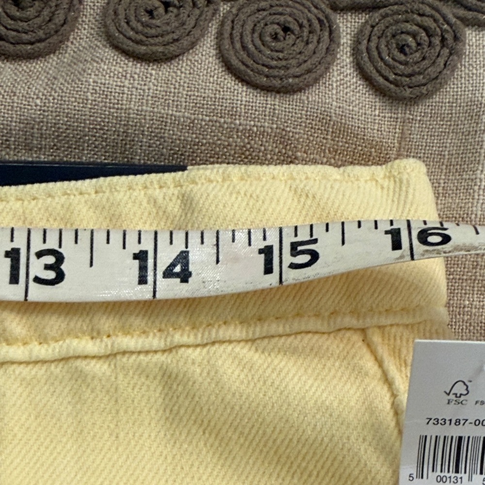 GAP Yellow Mid Rise SuperSoft Baggy Utility Jeans/NWT/Size: 8/29 - Picture 14 of 16